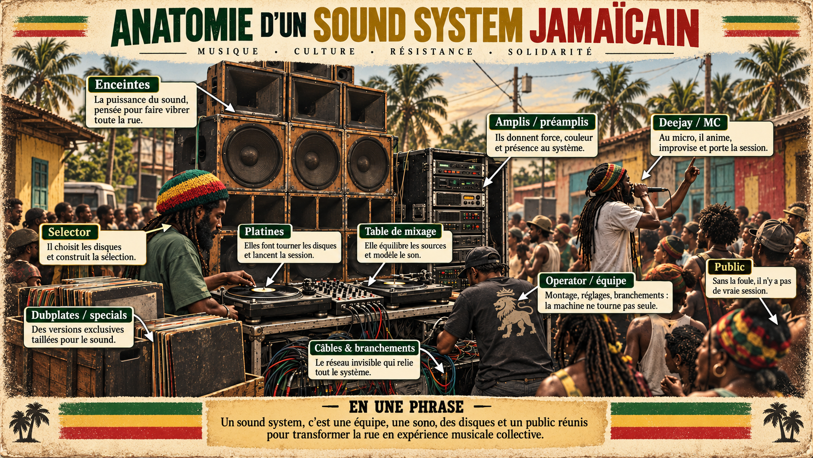 Anatomie d'un sound system jamaïcain
